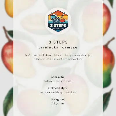 Poster para cozinha mão com toranja em arte pop com cores vibrantes