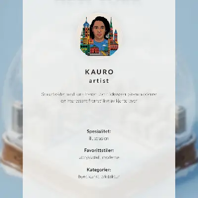 Poster decorativo Estocolmo em uma esfera com arquitetura moderna e clima de inverno