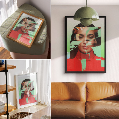 Arte de parede Visão fragmentada da modernidade da arte pop