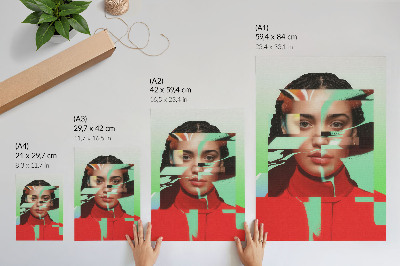 Arte de parede Visão fragmentada da modernidade da arte pop