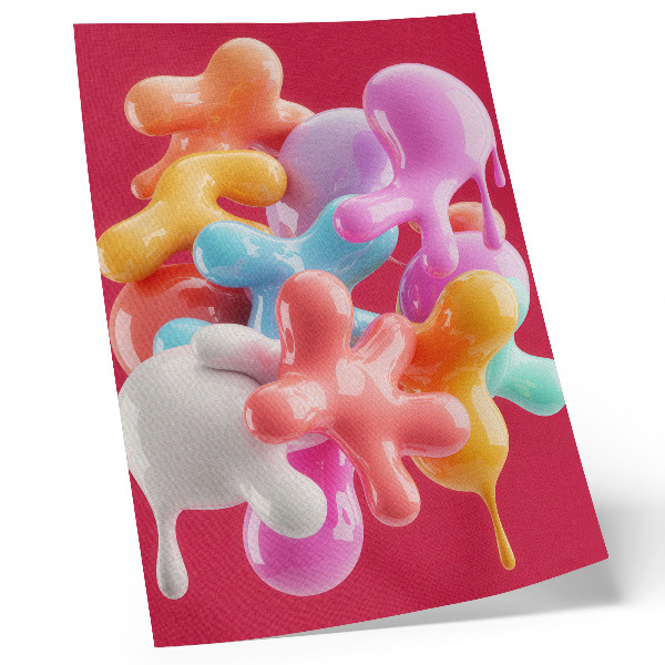 Impressão em tela Formas abstratas coloridas em estilo moderno