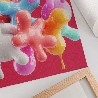 Impressão em tela Formas abstratas coloridas em estilo moderno