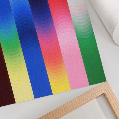 Poster decorativo Listras coloridas em tons variados em um estilo moderno.