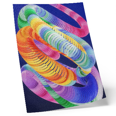 Poster para cozinha Espirais coloridas em estilo abstrato