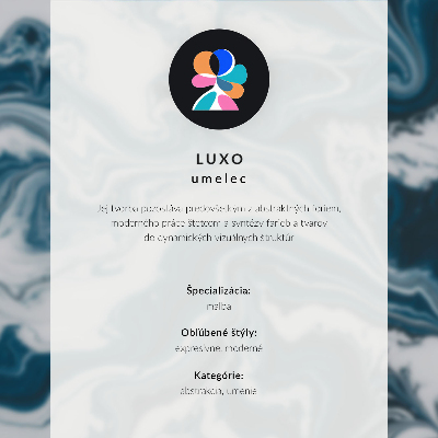 Poster para cozinha Espirais coloridas em estilo abstrato