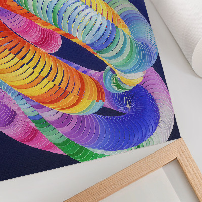 Poster para cozinha Espirais coloridas em estilo abstrato