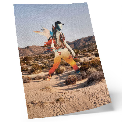 Poster decorativo Figura no deserto, motivo surreal