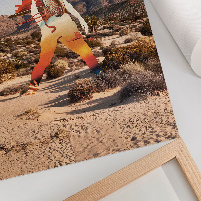Poster decorativo Figura no deserto, motivo surreal