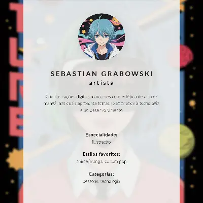 Poster decorativo com tema dinâmico roxo de tecnologia futurista