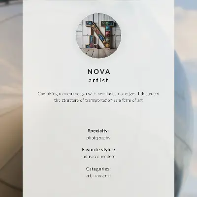 Poster decorativo com estética minimalista de carro clássico