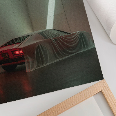 Poster decorativo Elegância minimalista da luz do carro clássico