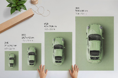 Impressão em tela Um carro moderno em um tom de verde.
