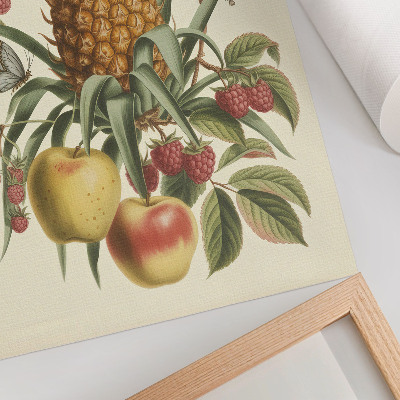 Arte de parede Estilo clássico de frutas e folhas em harmonia com a natureza
