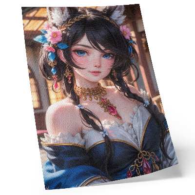 Poster para cozinha Retrato fantasioso de uma mulher com joias