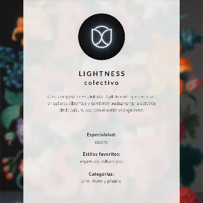 Poster para cozinha letras rosa sobre fundo de flores coloridas