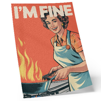 Poster para cozinha Estilo pop art, detalhes coloridos, composição dinâmica