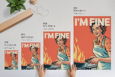 Poster para cozinha Estilo pop art, detalhes coloridos, composição dinâmica