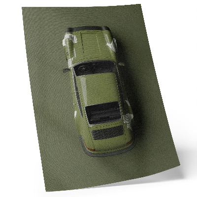 Impressão em tela Elegante carro verde minimalismo simplicidade
