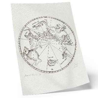 Impressão em tela Hemisfério Sul do Globo Celeste (1515) por Albrecht Dürer