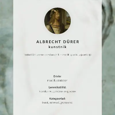 Poster decorativo O primeiro nó com um escudo em forma de coração de Albrecht Dürer