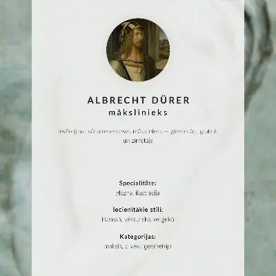Impressão em tela O quinto nó com um escudo branco de seis pontas no centro de Albrecht Dürer, cerca de 1506