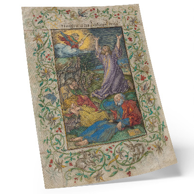 Poster decorativo Cristo no Monte das Oliveiras (1508 e década de 1580) por Albrecht Dürer e Georg Mack, o Velho