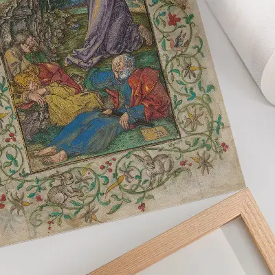 Poster decorativo Cristo no Monte das Oliveiras de Albrecht Dürer e Georg Mack, o Velho