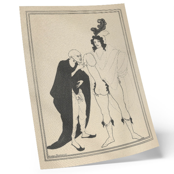 Poster para cozinha O Exame do Arauto Baseado em Lisístrata de Aristófanes, por Aubrey Beardsley