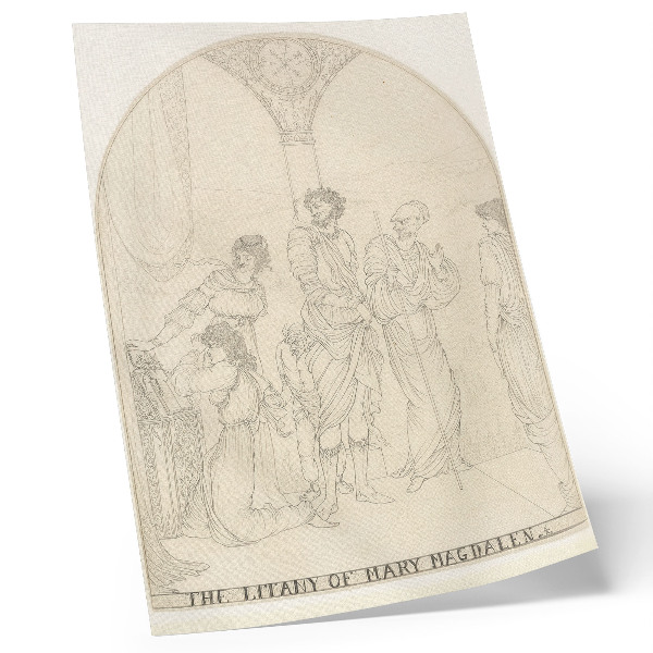Poster decorativo Ladainha de Maria Madalena por Aubrey Vincent Beardsley