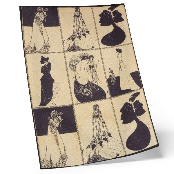 Painel de Aubrey Vincent Beardsley impressão em tela