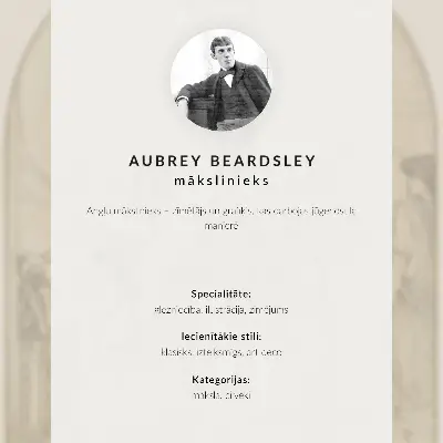Painel de Aubrey Vincent Beardsley impressão em tela