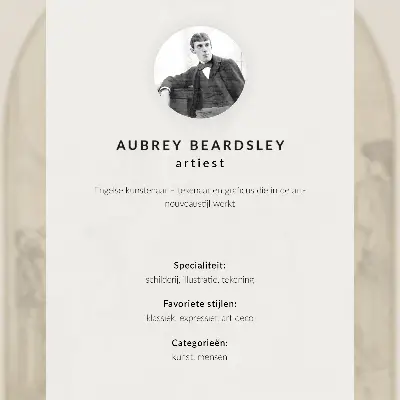 Painel de Aubrey Vincent Beardsley impressão em tela