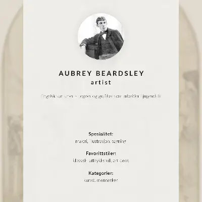 Painel de Aubrey Vincent Beardsley impressão em tela