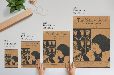 Arte de parede Capa de The Yellow Book, um periódico trimestral ilustrado, Volume II, julho de 1894, Aubrey Beardsley.