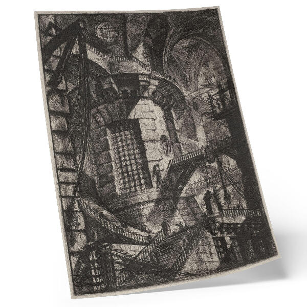 Poster decorativo A Torre Redonda (década de 1780) – Giovanni Battista Piranesi