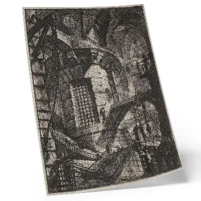 Poster decorativo A Torre Redonda da década de 1780 de Giovanni Battista Piranesi