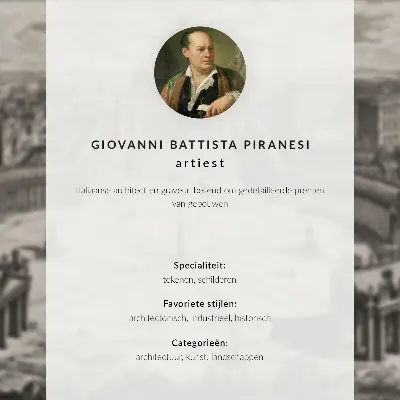 Impressão em tela Templo Antigo de Giovanni Battista Piranesi