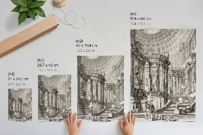 Impressão em tela Templo Antigo de Giovanni Battista Piranesi