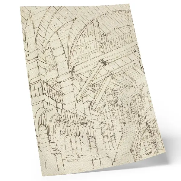 Poster para cozinha Estudos de arquitetura de Giovanni Battista Piranesi impressão artística de Giovanni Battista Piranesi