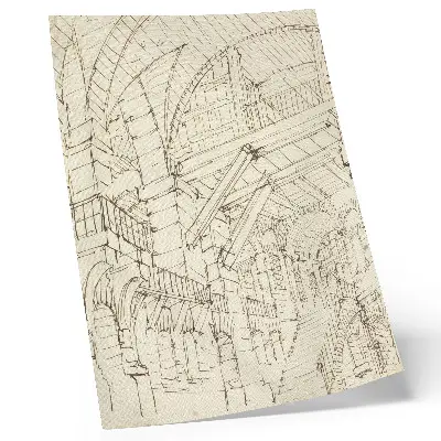 Poster para cozinha Estudos de arquitetura de Giovanni Battista Piranesi impressão artística de Giovanni Battista Piranesi