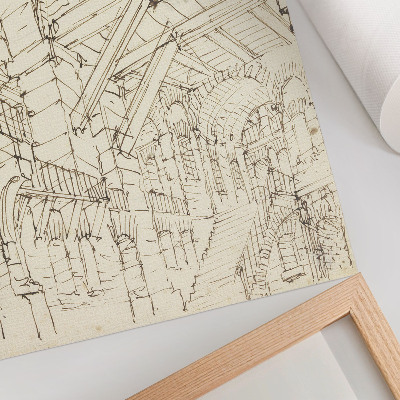Poster para cozinha Estudos de arquitetura, nulo por Giovanni Battista Piranesi