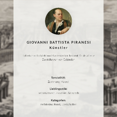 Poster para cozinha Estudos de arquitetura, nulo por Giovanni Battista Piranesi