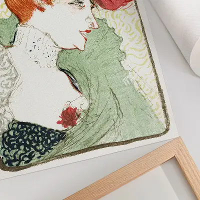 Poster decorativo busto da Srta. Lender (1895) de Henri de Toulouse-Lautrec em impressão de alta resolução