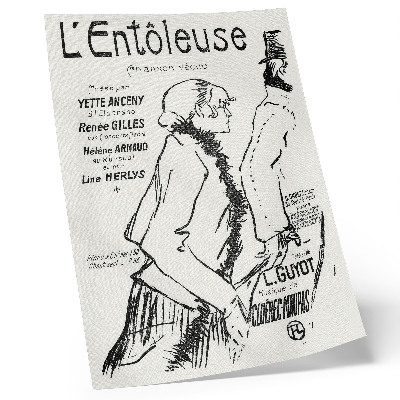Poster para cozinha Pobre mendigo! (1893) gravura de Henri de Toulouse-Lautrec