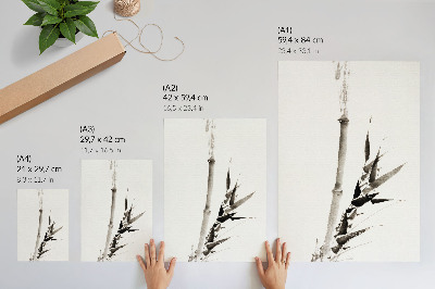 Impressão em tela Katsushika Hokusai (1760-1849) bambu em estilo vintage japonês Ukiyo-e