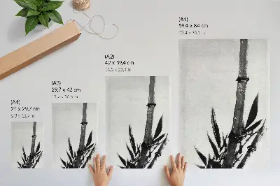 Arte de parede pintura japonesa vintage Bambu de Katsushika Hokusai (1760-1849)
