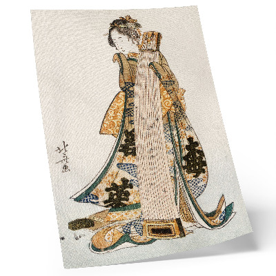 Poster decorativo Hokusai japonês (1760-1849) em estilo vintage ukiyo-e