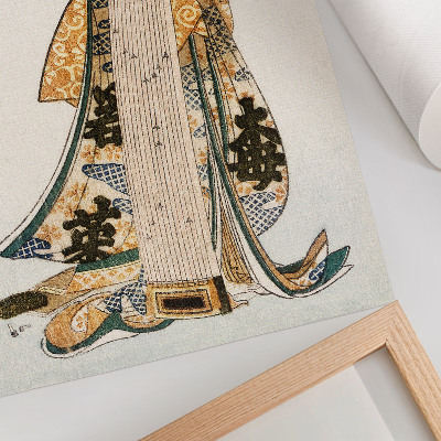 Poster decorativo Hokusai japonês (1760-1849) em estilo vintage ukiyo-e