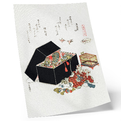 Impressão em tela Caixa de joias japonesa de Hokusai (1822)
