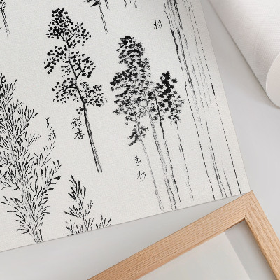 Arte de parede Pinheiros de Hokusai (1800-1900) – gravura japonesa vintage em madeira
